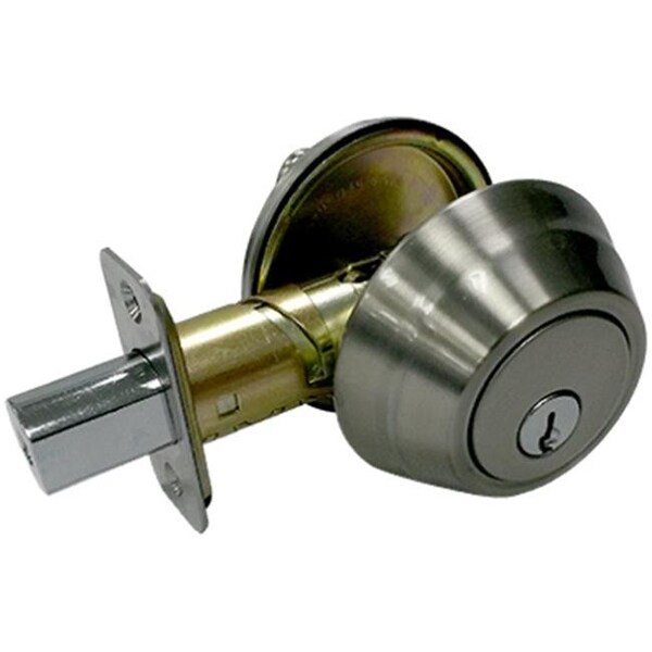 Taiwan Fu Hsing Industrial Taiwan Fu Hsing Industrial 222893 Tru-Guard Wavelet Single Cylinder Deadbolt; Satin Nickel - 222893