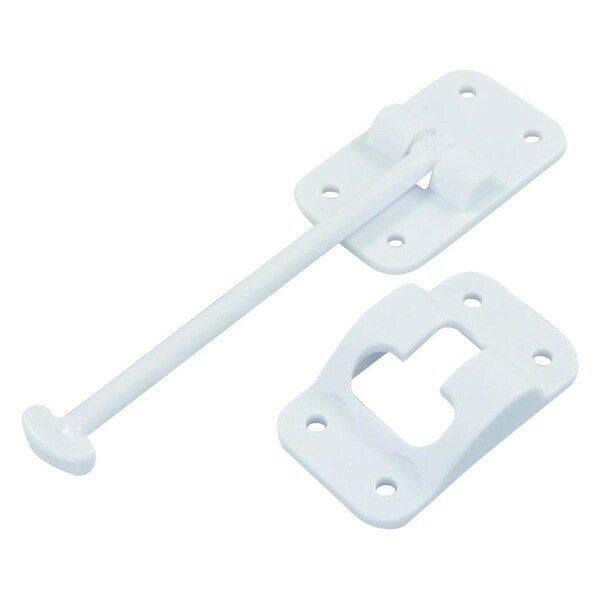 Gourmetgalley 6 in. T-style Door Holder, Polar White - GO2469408