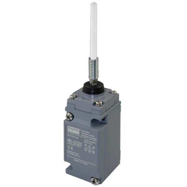 Interruptor de límite Dayton, Palo oscilante, SPDT, 10A @ 600V CA, Ubicación del actuador: Superior - 12T890