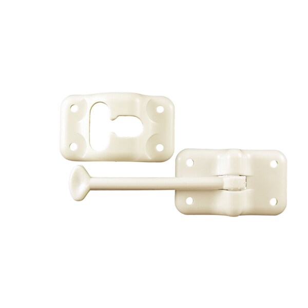 Jr Products JR Products 10424 Plastic T-Style Door Holder - Colonial White, 3-1/2" - 10424