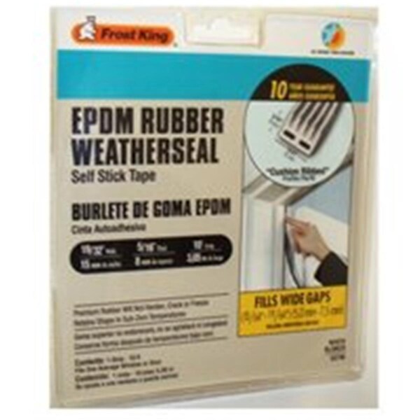 Thermwell Products V27GA Rubber Weatherstrip 0.5 x 0.31 x 10 Ft. - 4744108