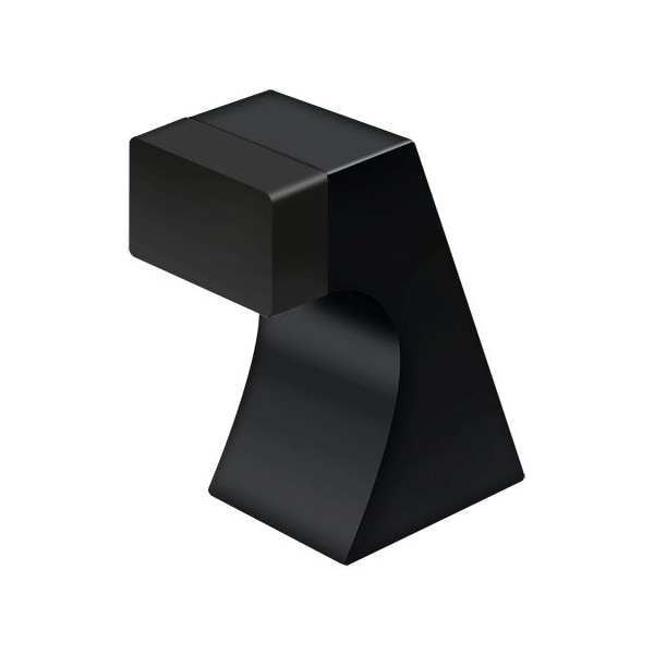 Deltana Contemporary Floor Door Bumper Black 2.5" - FDB250U19