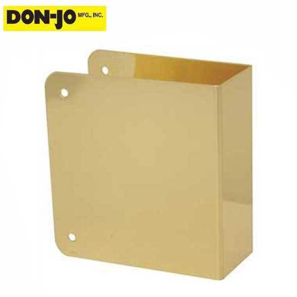 Don-Jo Don-Jo: WRAP AROUND 80 BLANK - 4-1/4 X 4-1/2" - Polished Brass - DNJ-80-PB-CW