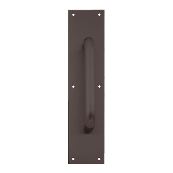 Ives Pull Plate, 8-in CTC, 3/4-in Diameter, 1-1/2-in Clearance, 3-1/2-in x 15-in, Oil Rubbed Bronze - 8302-8 US10B 3.5X15