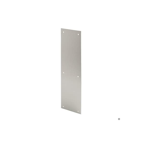 Prime-Line Door Push Plate, 4 in. x 16 in., Stainless (Single Pack) - J 4626