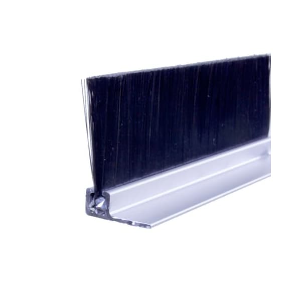American Garage Door Supply Brushseal, Dock Leveler, Nylon, 1-1/8-in 90 Degree Holder, 1-in Brush, 94-in. - BN9161-94