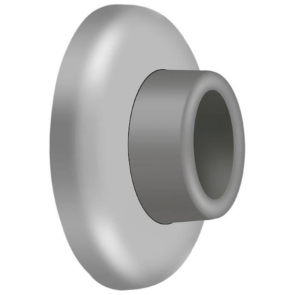 Deltana Wall Mount Concave Flush Bumper, 2-1/2" Diameter Satin Stainless Steel - WB250U32D