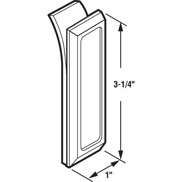 Prime-Line Prime-Line 3.25 in. L Natural Clear Acrylic Door Pull - 191928
