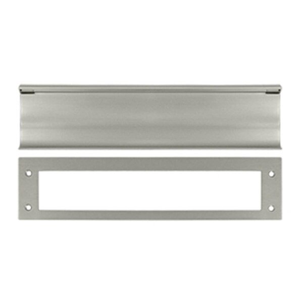 Patioplus Heavy Duty Mail Slot, Satin Nickel - Solid - PA2667154