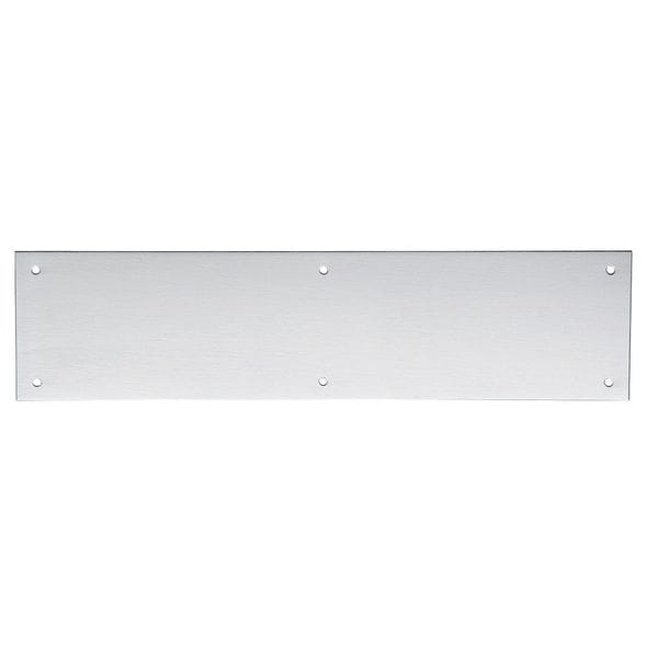 Ives Door Push Plate, Stainless Steel, 15"L x 3.5"W, 0.050" Proj. - 8200 US32D 3.5X15
