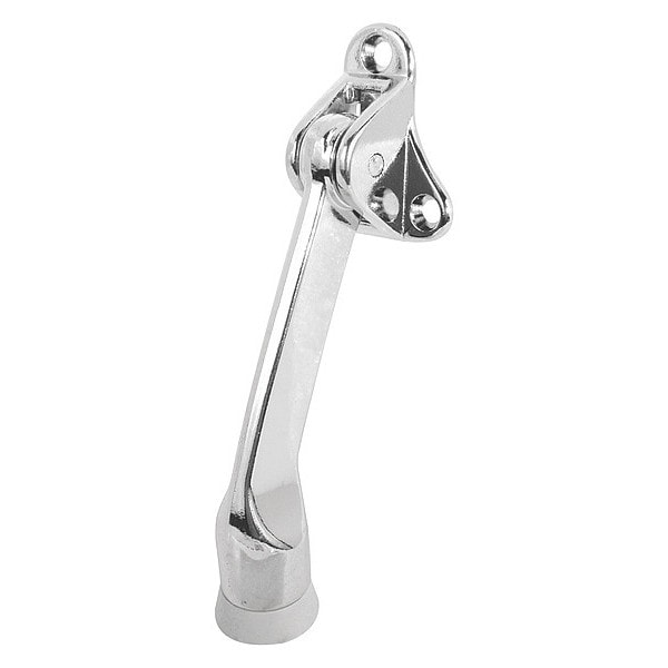 Primeline Tools Door Holder, 4 in., Zinc Diecast, Chrome-Plated Finish, Drop Down Type (Single Pack) - MP4523