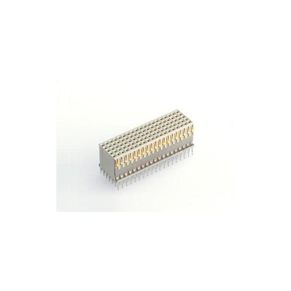 Fci Board Connector, 95 Contact(S), 5 Row(S), Female, Straight, Press Fit Terminal, Receptacle - HM2S71PE5100N9LF