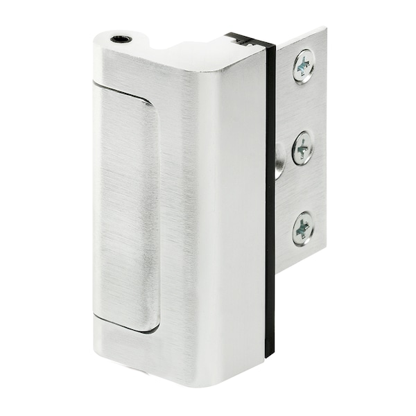 Prime-Line Door Reinforcement Lock, 3 in. Stop, Aluminum Construction, Aluminum - U 11325
