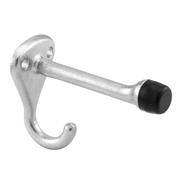 Prime-Line Hook and Bumper, 3-1/8 in. Projection, Cast Stainless Steel Construction Single Pack - 656-7452