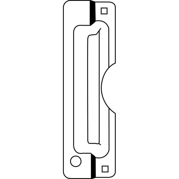 Rockwood Door Latch Guard, Stainless Steel, 11"L x 3-3/32"W - 320CL.32D