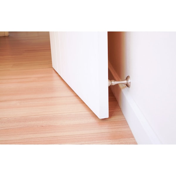 Richelieu 3inch 76 mm Magnetic Door Stop, Brushed Nickel - 67NBR