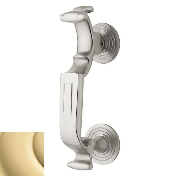 Baldwin Estate Unlacquered Brass Door Knockers - 0113.031