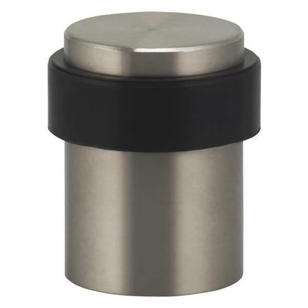 Omnia Door Stop, Steel, Silver, 1-3/8"H x 1"W - 7610.32D