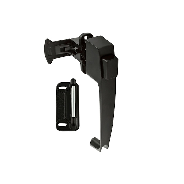 National Hardware National Hardware Black Zinc Push Button Latch 1 pk - N185-462