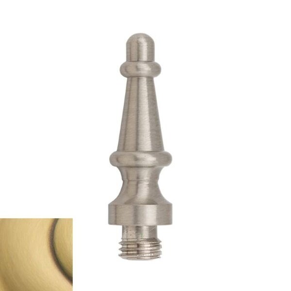 Baldwin Estate Satin Brass with Brown Hinge Pins and Finials - 1083.060.I