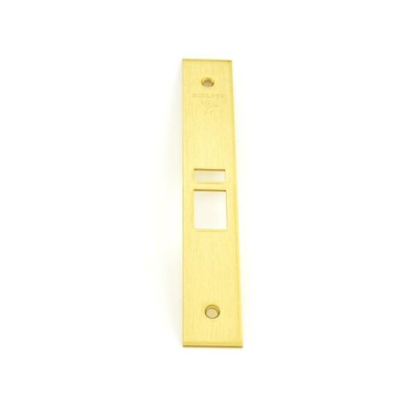 Schlage Commercial Armor Front and Screws for L9050; L9060; L9070; or L9080 Satin Brass Finish - 09663606