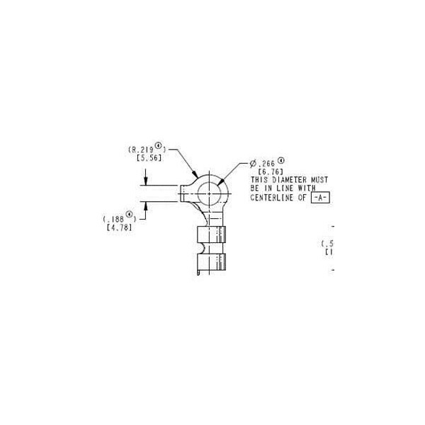 Trimark Rod clip, LH, metal, , for use with .25 diameter rods - 80802