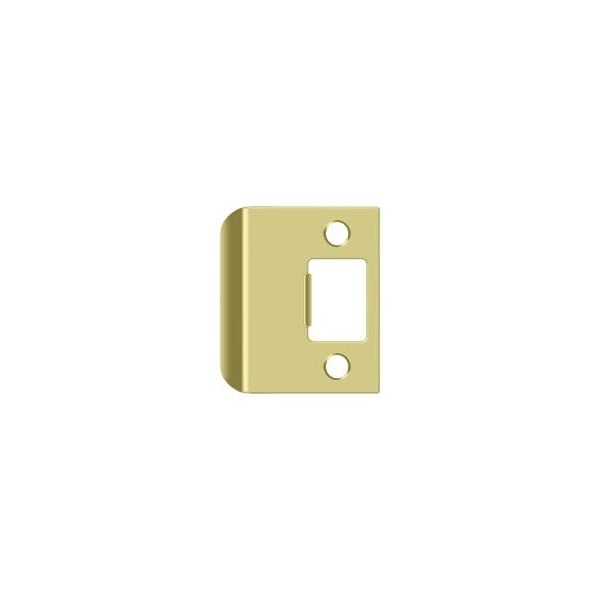 Deltana Extended Lip Strike Plate, 2" Overall Bright Brass - SPE200U3