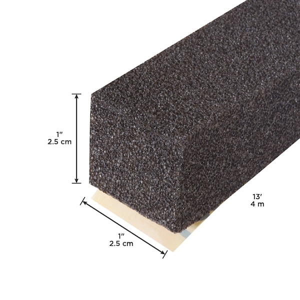 M-D Building Products 1 in. Black Expandable Foam PLATINUM Weatherseal for Uneven Gaps - 52052