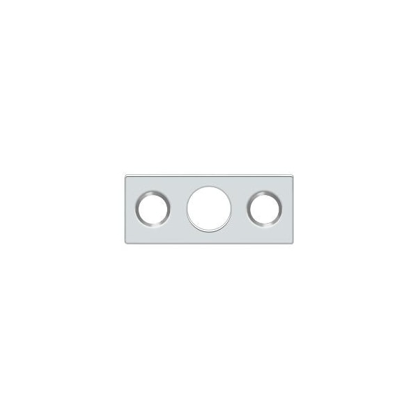 Deltana Strike Plate For 7" Flush Bolt Bright Chrome - SP7FBR26