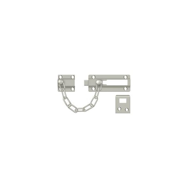 Deltana Door Guard, Chain / Doorbolt Satin Nickel - CDG35U15