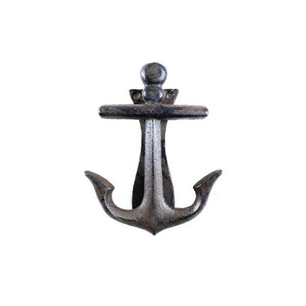 Handcrafted Decor Cast Iron Decorative Anchor Door Knocker- 6 in. - K-62024-CAST IRON