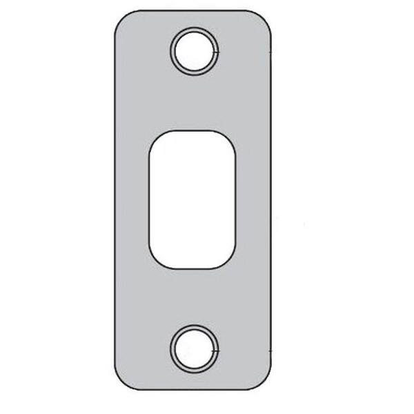 Kwikset Deadbolt Strike, Satin Nickel Blackened - 85279-15A