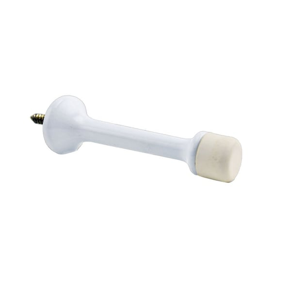 Ives Commercial Aluminum 3-3/16in Solid Door Stop White Finish - 61AW