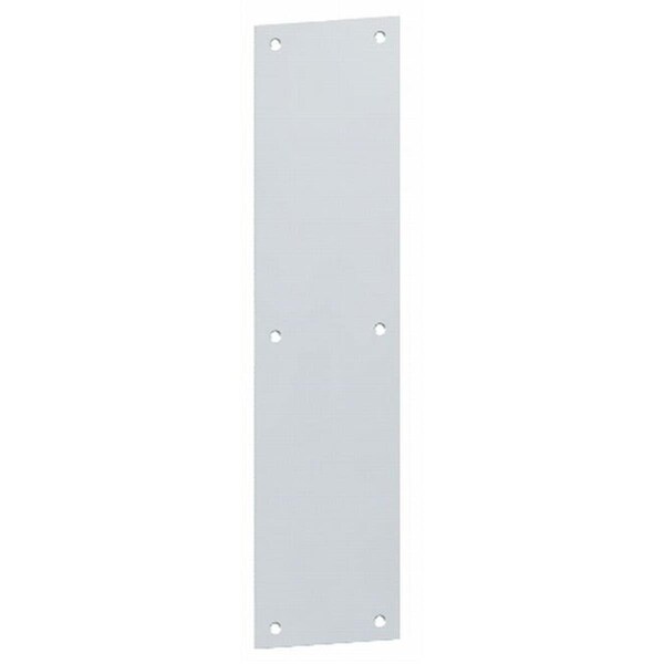 Hager 3 x 12 in. Square Corner Push Plate, Satin Stainless Steel - 30S31232D