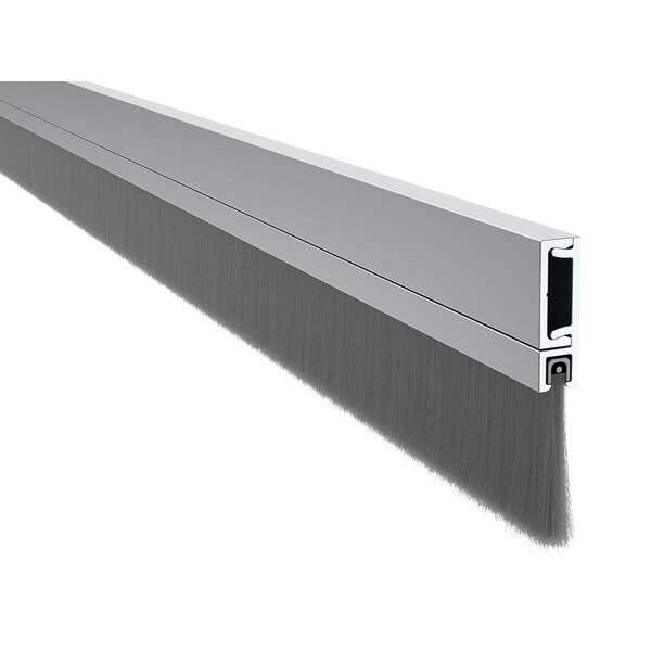 Pemko 293100CNB36 36" Door Bottom Sweep with 1" Nylon Brush Aluminum - 293100CNB36