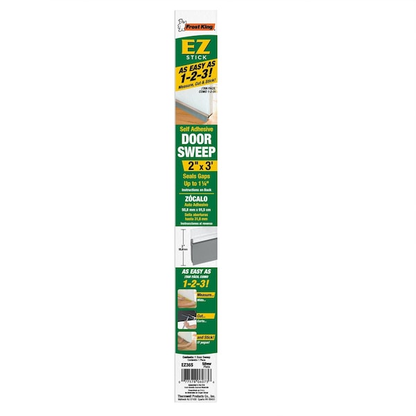 Frost King Frost King Silver Aluminum/Vinyl Sweep For Doors 36 in. L X 2 in. - EZ36S