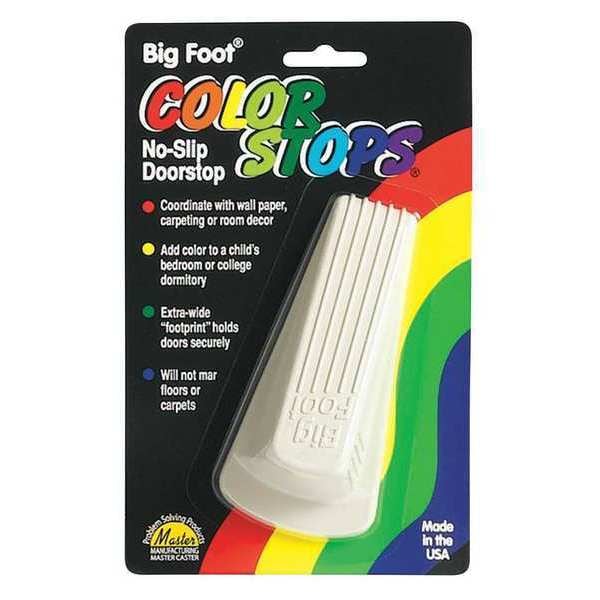 Big Foot Door Wedge, Vulcanized Rubber, Beige, 1-1/4"H x 2"W - 913