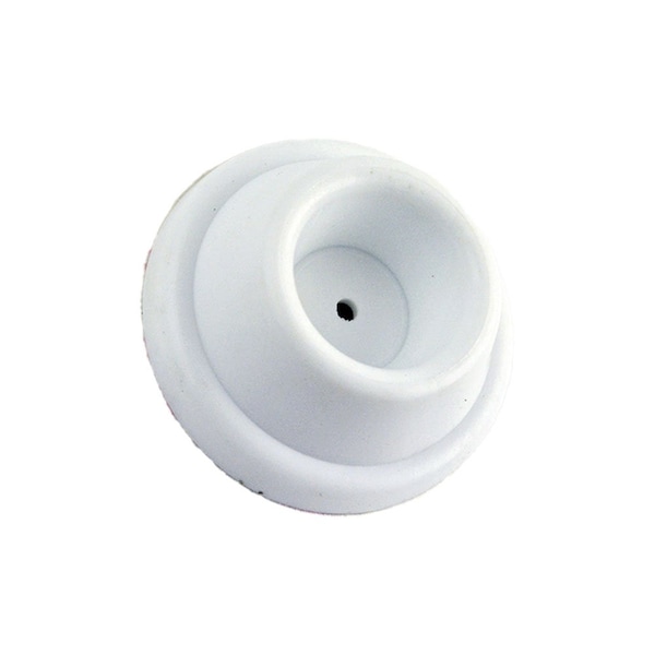 Ives Commercial Rubber Adhesive Wall Door Stop White Finish - 411RW