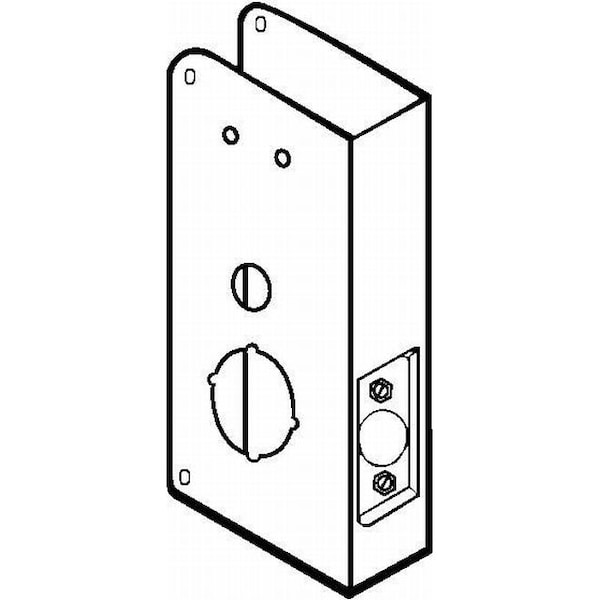 Don-Jo 9" Classic Wrap Around for Codelocks 2010, 4010, and 5000 with 2-3/4" Backset and 1-3/4" Door - CW23PB