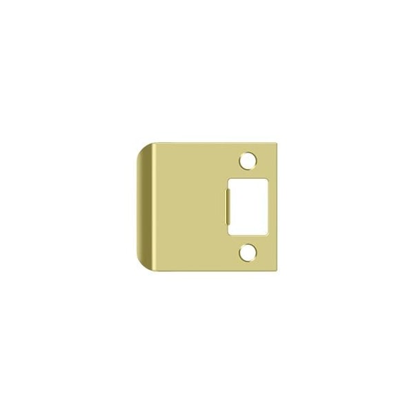 Deltana Extended Lip Strike Plate, 2-1/2" Overall Bright Brass - SPE250U3