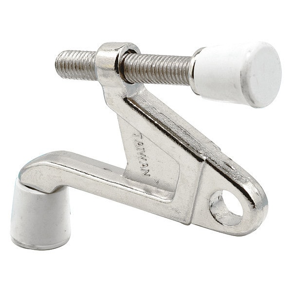 Primeline Tools Hinge Pin Door Stop, 1-3/8 in., Diecast, Chrome Plated, 90 Degree, Adjustable (10 Pack) - MP9028-10