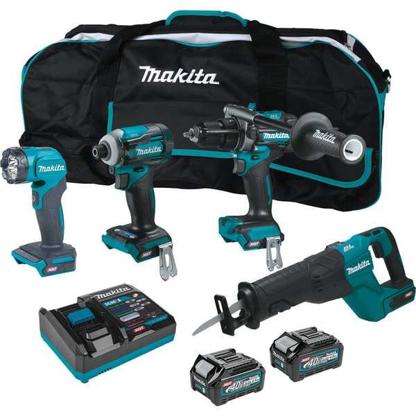 Makita XGT Brushless 4 Pc, Combo Kit (2, 40V max - GT401M1D1