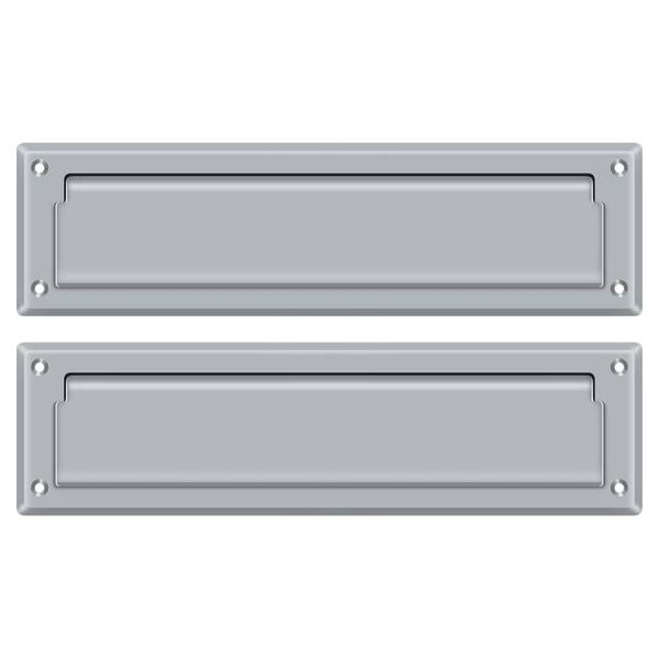 Deltana Mail Slot 13-1/8" With Interior Flap Satin Chrome - MS212U26D