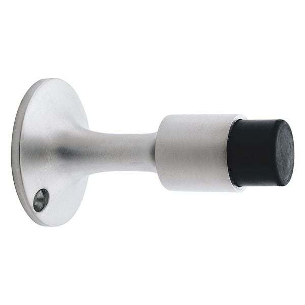 Ives Door Stop, Brass, Silver, 2-1/4"H x 2-1/4"W - WS443 US26D