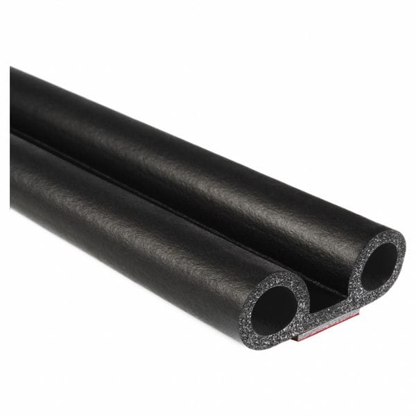 Trim-Lok Weather Seal, EPDM Rubber, Black, 100 ft L - X1145BT-100