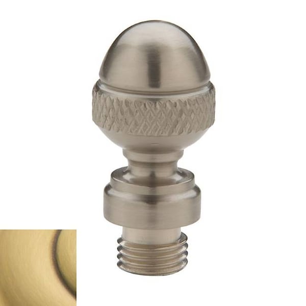 Baldwin Estate Satin Brass with Brown Hinge Pins and Finials - 1092.060.I