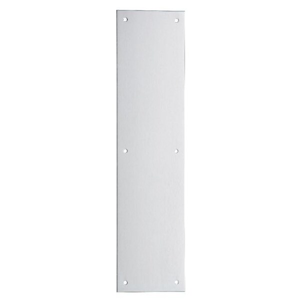 Ives Commercial Stainless Steel 4in x 16in Push Plate Satin Stainless Steel Finish - 820032D416