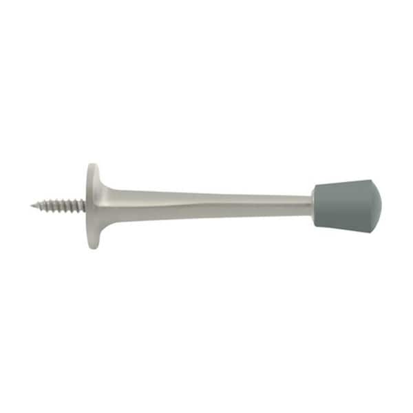 Patioplus 3 in. Baseboard Door Bumper, Satin Nickel - Zinc Die-Cast, 30PK - PA696653