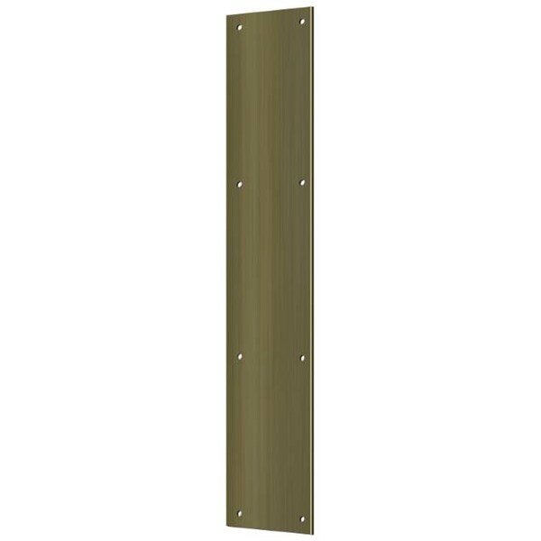 Deltana Push Plate 3-1/2" X 20" Antique Brass - PP3520U5