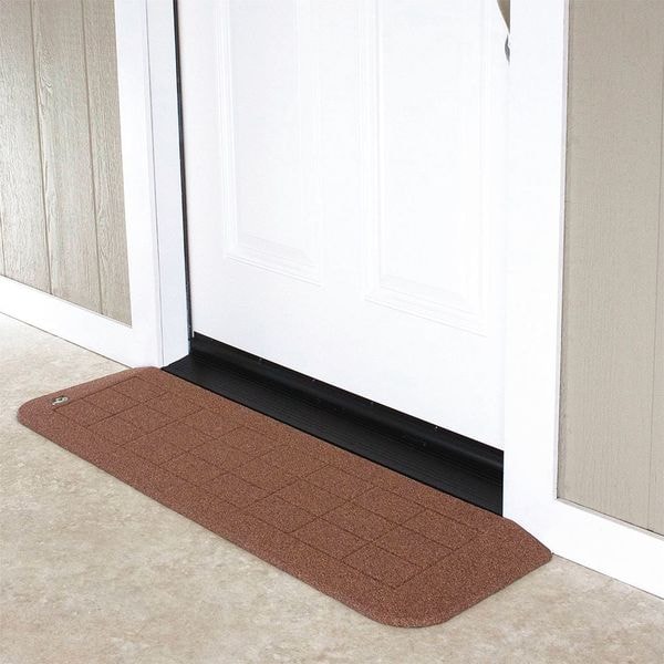 Safepath Products ADA Ramp, 1-1/8" H, 12-1/4" L, 42" W, Brn - BHR1110NB